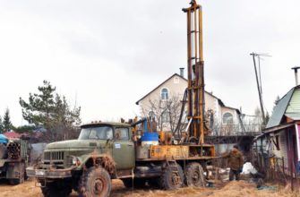 Бурение скважины на участке