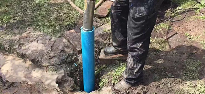 Обсадка скважины на воду